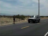 Hitchhiker Girl Gets GangFucked By 3 Guys In the Desert